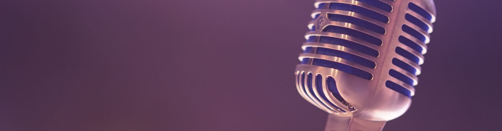 microphone with purple background